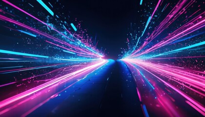 Fototapeta premium Abstract Neon Lights Background.