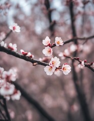 Fototapeta premium spring flower blossom nanjing plum red hill pink jiangsu located nature white earlyspring treebranch early park china