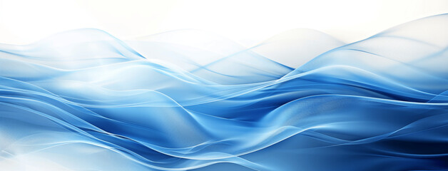 Abstract Light Blue Business Background with Smooth Waves and High Detail