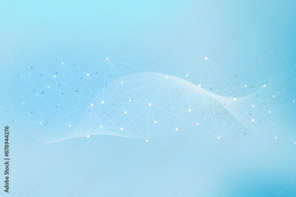 Canvas Prints digital abstract technology blue background