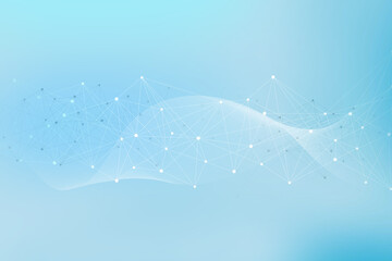 Digital abstract technology blue background