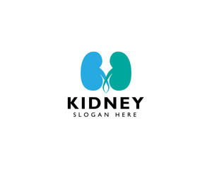 Kidney logo creative concept human people happy solution design health