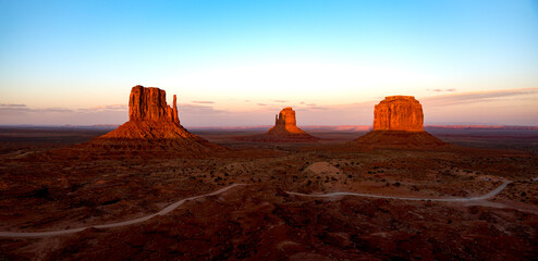 Monument Valley at sunset