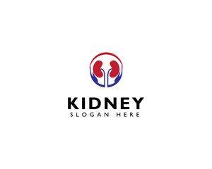 Kidney health logo, creative health concept, icon and vector template