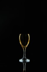 Empty Glasses with low key