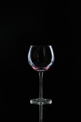 Empty Glasses with low key