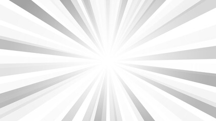 Vintage Sun Ray From Centre Circus White and Gray Background