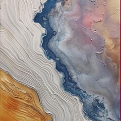 Obraz premium Abstract Art with Swirling Colors