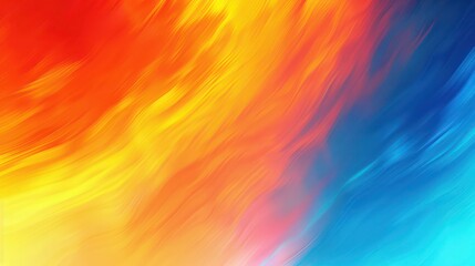 Obraz premium Abstract Background, gradient blurs with contrasting colors transitioning from electric blue to bright orange, evoking a lively and energetic atmosphere with vivid, eye-catching transitions.