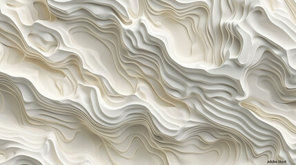 Fototapeta premium Monochrome Topographic Map With Contour Lines And Grid