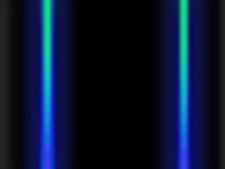 Light green and blue rays