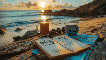 New Year Sunrise Beach Goals