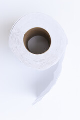 toilet paper roll isolated on white background