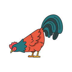 cute rooster illustration