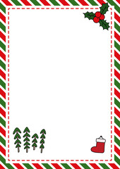 Christmas letter paper