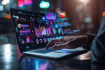 AI-Powered Data Analytics: Business Insights with Virtual KPI Dashboard and Advanced Algorithms