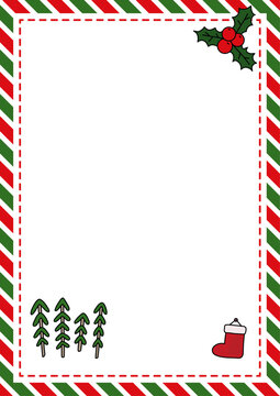 Christmas letter paper