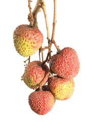 lychee isolated on white background