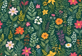 summertime textile pattern
