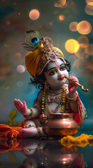 india hindu festival culture lord Krishna Janmashtami diwali