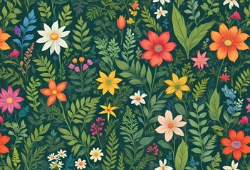 summertime textile pattern