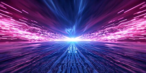 Futuristic neon digital explosion background with cyber Monday technology theme. Concept Cyber Monday Deals, Neon Tech Background, Digital Explosion, Futuristic Theme, Technology Trends