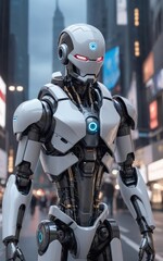 Fototapeta premium Artificial intelligence AI robot