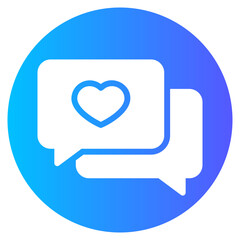 Naklejka premium feedback gradient icon