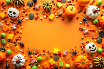 halloween background with ball