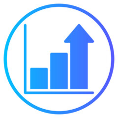 growth gradient icon