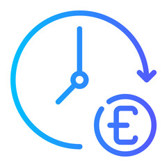 time gradient icon