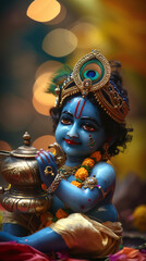 india hindu festival culture lord Krishna Janmashtami diwali