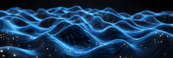 Fototapeta premium Abstract digital background. Technological processes, neural networks