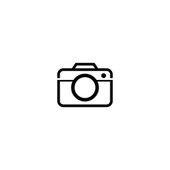 Camera Icons Black and White Line Vector Art