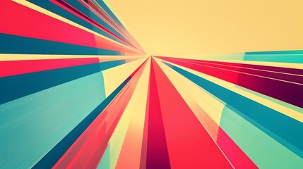 Retro Vintage Abstract Geometric Background with Speed Motion Perspective Line for Mock Up Design