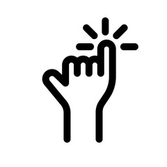 Finger Adjustment Icon