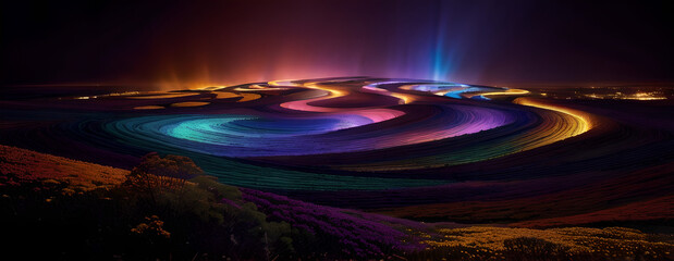 abstract background with glowing lines