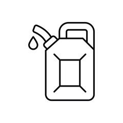 jerrycan icon design with white background stock illustration