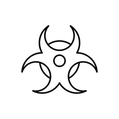 toxic icon design with white background stock illustration