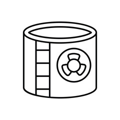 tank icon design with white background stock illustration