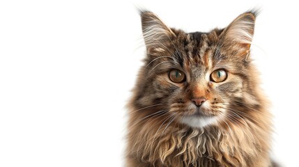 A Detailed Portrait of a Tabby Cat in Perfect Focus