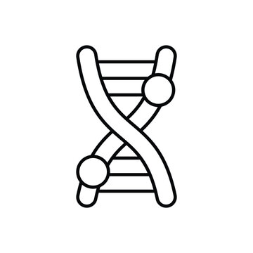gene mutation icon design with white background stock illustration
