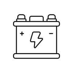 battery icon design with white background stock illustration