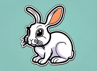 Obraz premium rabbit generative ai