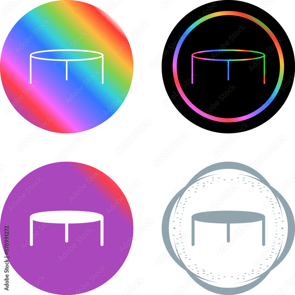 Canvas Prints Stool Vector Icon