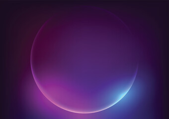 Abstract technology circle center purple background