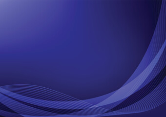 Blue line presentation wave decoration background