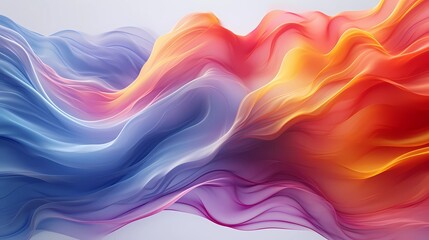 Obraz premium Abstract Colorful Flowing Waves.