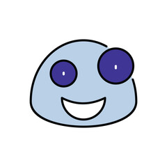 Fototapeta premium Crazy icon design with white background stock illustration