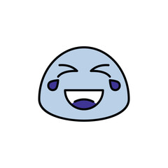 Obraz premium Laughing icon design with white background stock illustration